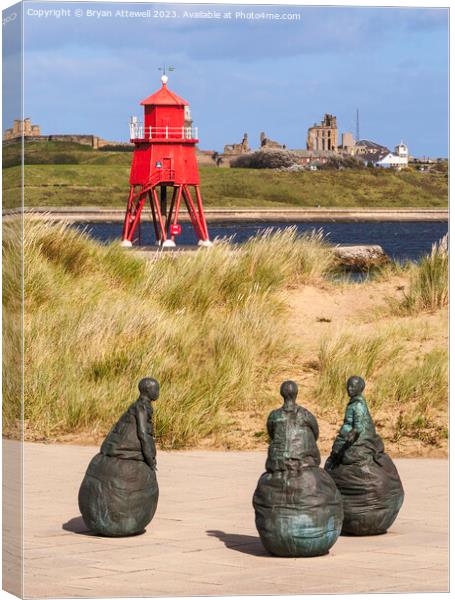 Conversation Piece South Shields Canvas Print by Bryan Attewell