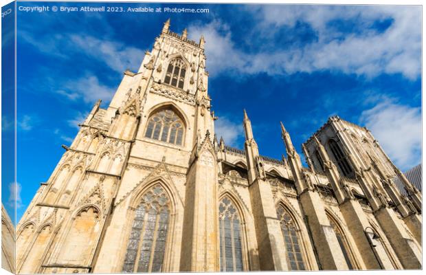 York Minster Canvas Print by Bryan Attewell