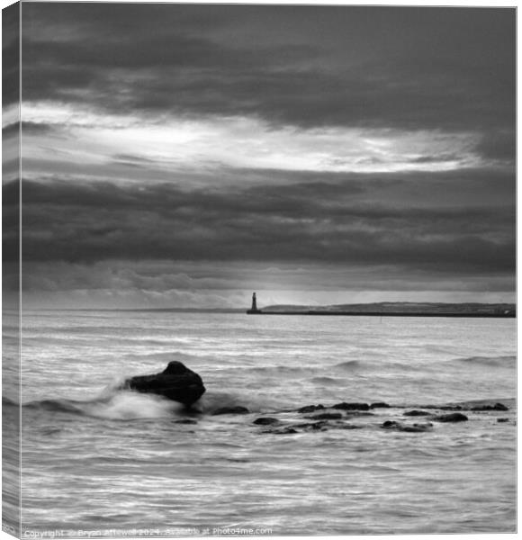 Roker Dawn  Canvas Print by Bryan Attewell