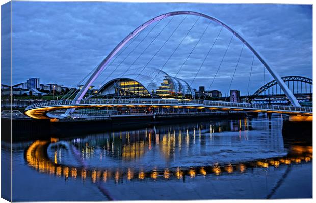 Millennium Bridge Painting Canvas Print by George Young