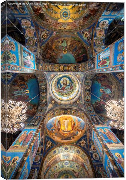 Church of the Savior on Blood Canvas Print by Andy Salter