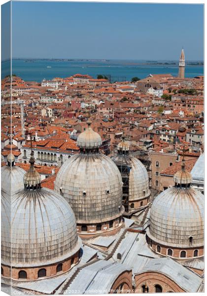 A view of Venice, Italy, from the Campanile Canvas Print by Sean Tobin