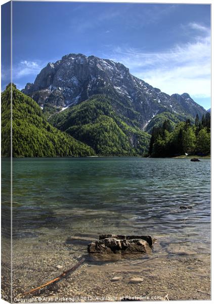 Lago di Predil Canvas Print by Alan Pickersgill