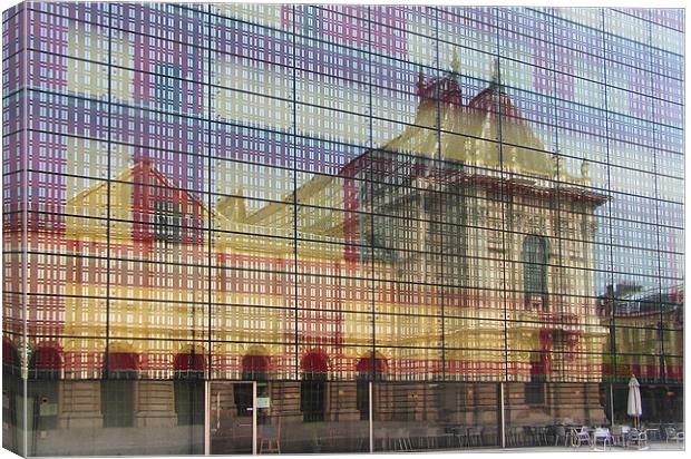 A Lille Reflection Canvas Print by Alan Pickersgill