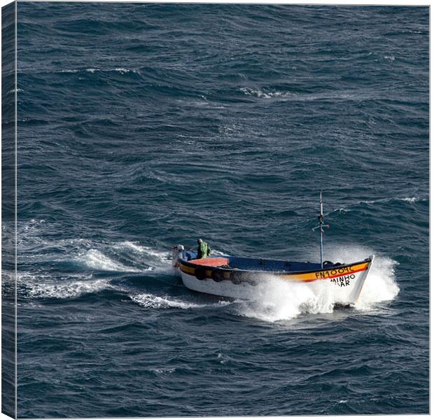 Lone Fisherman Canvas Print by Alan Pickersgill