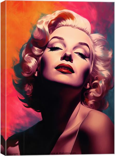 Marilyn Canvas Print by Harold Ninek