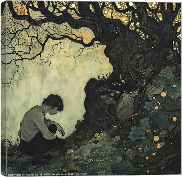 The Comfort of Trees Canvas Print by Harold Ninek