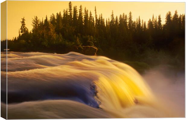 Evening Flow Canvas Print by Dave Reede