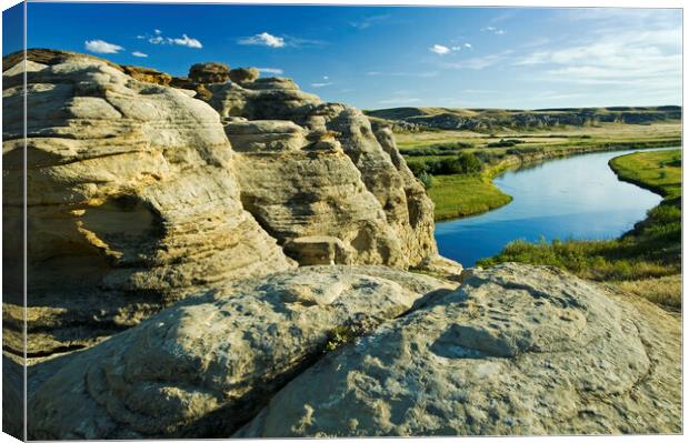 weathered landscape Canvas Print by Dave Reede