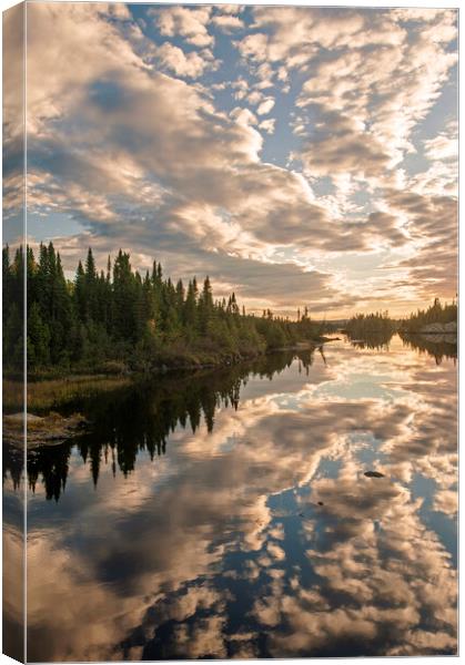 peaceful evening Canvas Print by Dave Reede