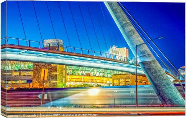 A Downtown Blur Canvas Print by Joseph S Giacalone