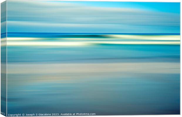 Soft Surf Abstract Canvas Print by Joseph S Giacalone