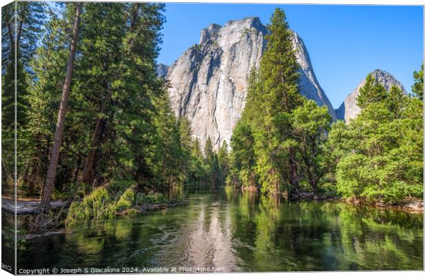 Yosemite Valley Monolith Canvas Print by Joseph S Giacalone