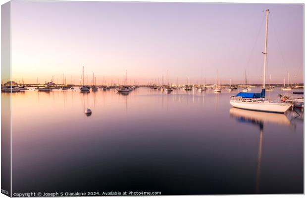 Serene Harbor Perfection Canvas Print by Joseph S Giacalone