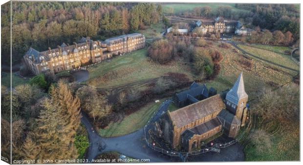 Bangour village hospital  Canvas Print by John Campbell