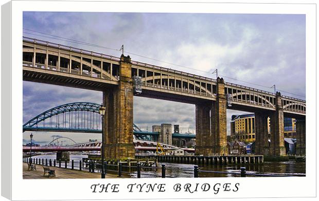 TYNE BRIDGES Canvas Print by CHRIS ANDERSON