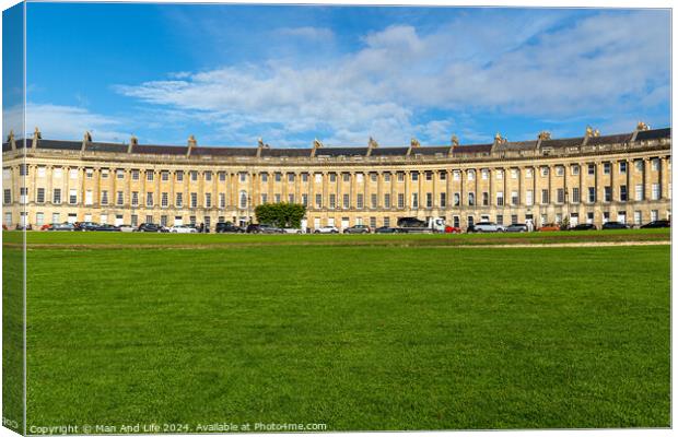 Royal Crescent Canvas Print by Man And Life