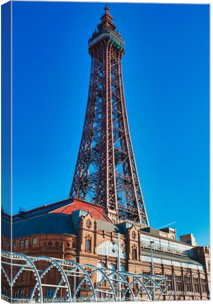 Blackpool Tower Canvas Print by Man And Life