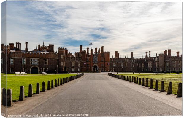 Hampton Court Palace Canvas Print by Man And Life