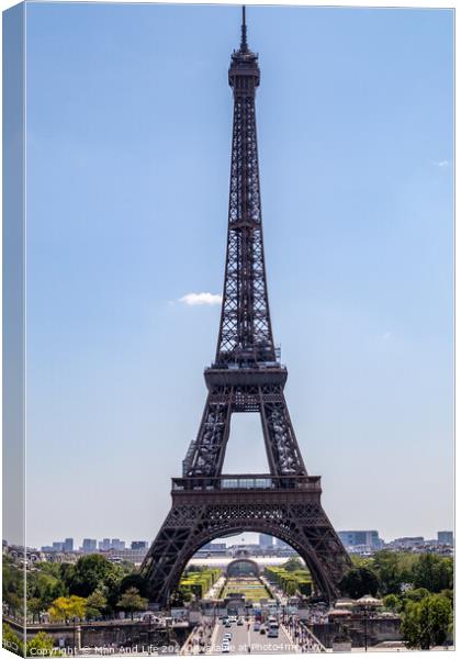 Eiffel Tower Canvas Print by Man And Life