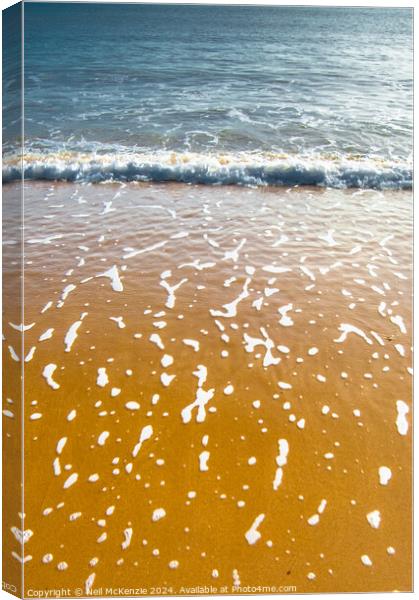 Sun drenched beach  Canvas Print by Neil McKenzie