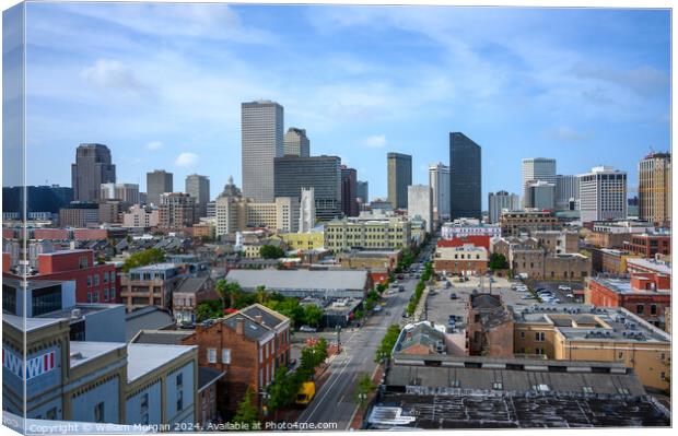 Cityscape of Downtown New Orleans Canvas Print by William Morgan