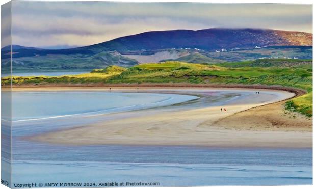 Narin Strand Donegal  Canvas Print by ANDY MORROW