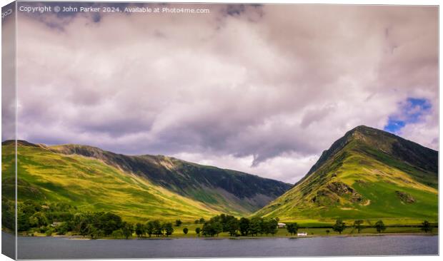 Buttermere in the Lake District, Cumbria Canvas Print by John Parker