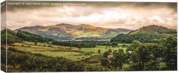 The Lake District, Cumbria Canvas Print by John Parker