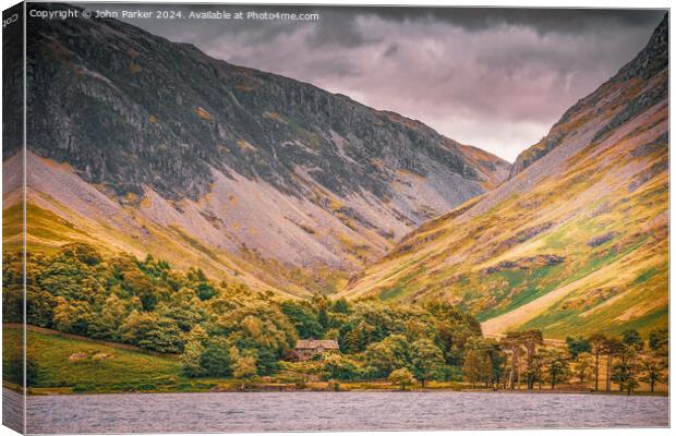 Buttermere in the Lake District, Cumbria Canvas Print by John Parker