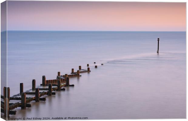 Dawn calm at Overstrand Canvas Print by Paul Edney