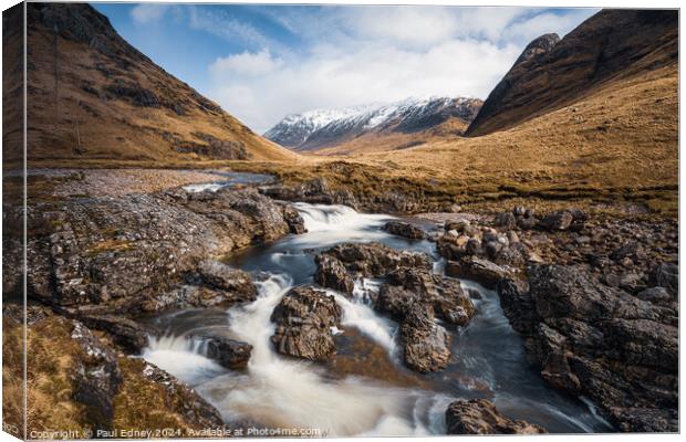 After the rain in Glen Etive Canvas Print by Paul Edney