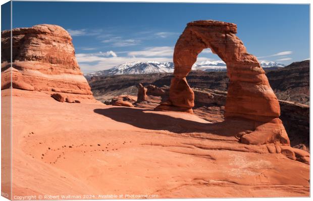 Delicate Arch at Arches National Park Canvas Print by Robert Waltman