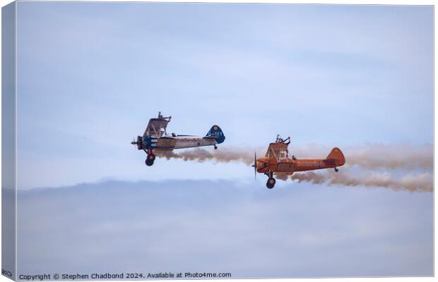 Wing walkers Canvas Print by Stephen Chadbond
