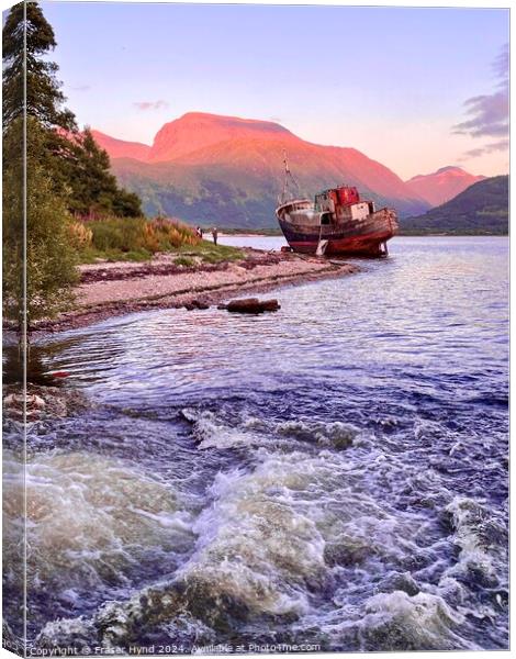 Shipwreck at Ben Nevis.  Canvas Print by Fraser Hynd