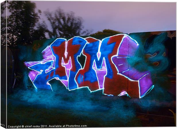 light graffiti Canvas Print by chief rocka