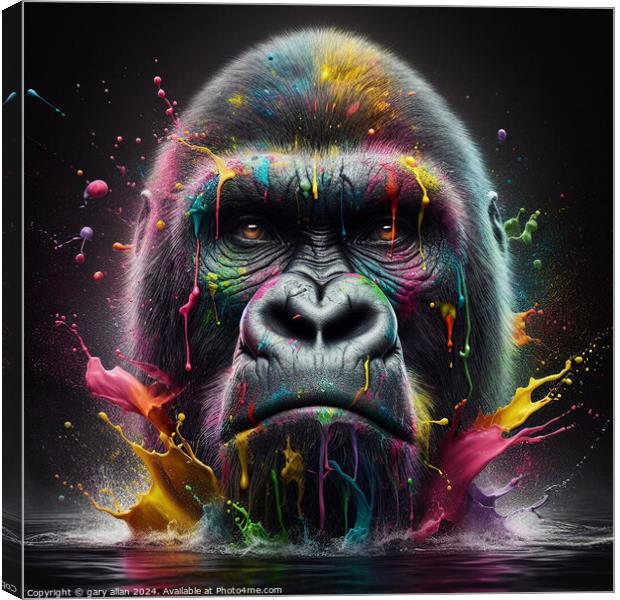 Gorilla Canvas Print by gary allan