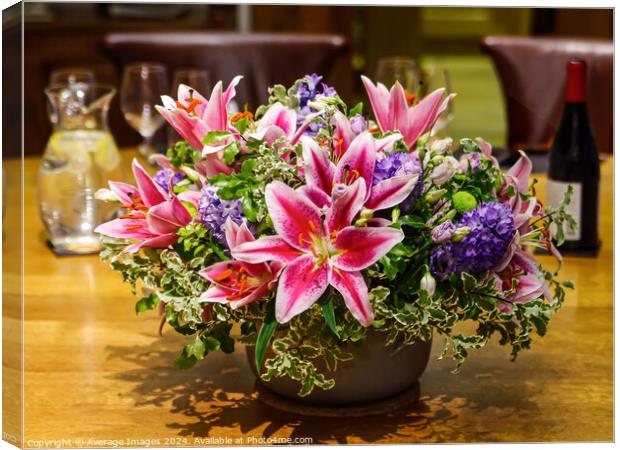 Table decoration Canvas Print by Average Images