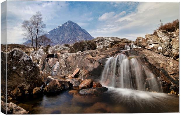 The Coupal Falls, Glencoe Canvas Print by Karl Oparka