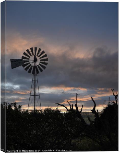 The Windmill Canvas Print by Mark Borg