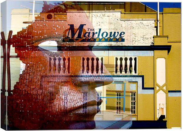The Marlowe Theatre, Canterbury Canvas Print by val butcher