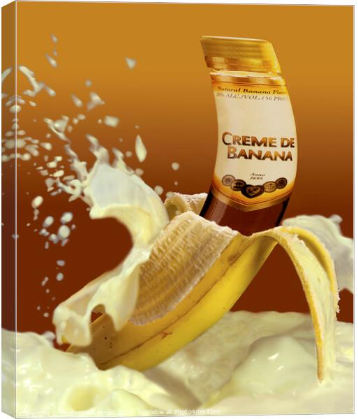 Banana Cream Liquor Canvas Print by PhotoStock Israel