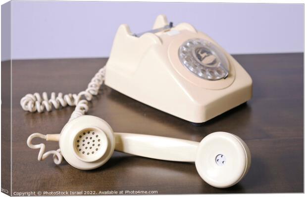 retro telephone  Canvas Print by PhotoStock Israel