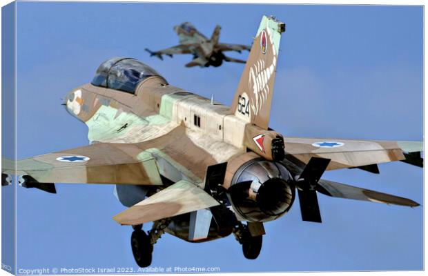 IAF F-16D Canvas Print by PhotoStock Israel