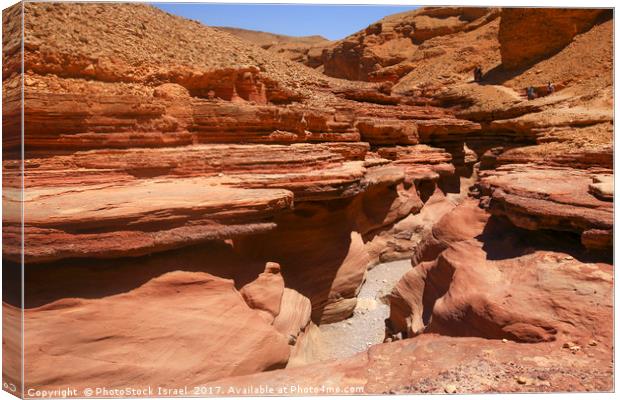 The Red Canyon near Eilat, Israel  Canvas Print by PhotoStock Israel