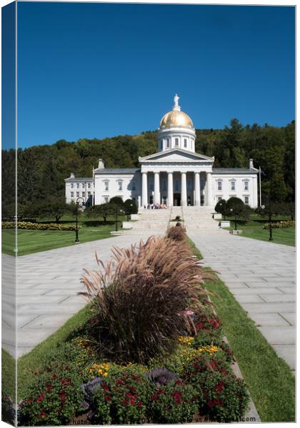 Vermont State House, Montpelier, Vermont Canvas Print by PhotoStock Israel