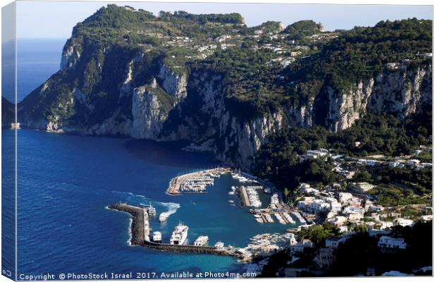  Marina Grande, Capri, Campania, Italy Canvas Print by PhotoStock Israel