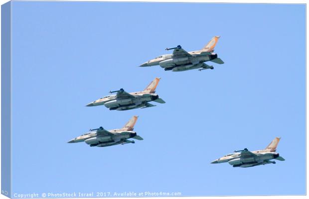 Israeli Air Force F-16  Canvas Print by PhotoStock Israel