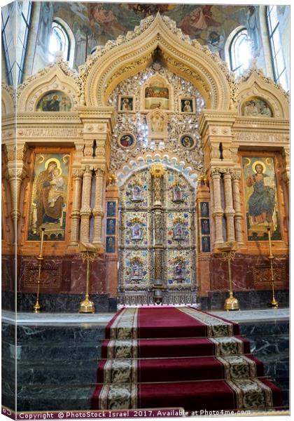 Church of the Savior on Spilled Blood  Canvas Print by PhotoStock Israel