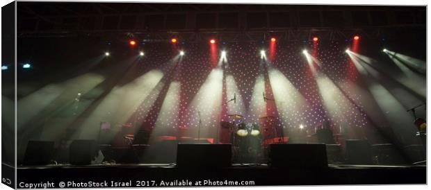 Coloured stage lights Canvas Print by PhotoStock Israel